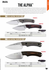 ALPHA SCOUT AND HUNTER KNIVES Buck