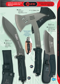 KNIFE, KUKRI AND TACTICAL AX K25