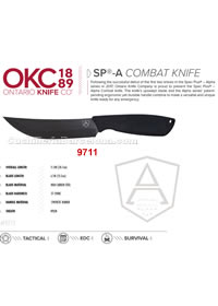 COUTEAUX TACTIQUE SPA COMBAT KNIFE Ontario