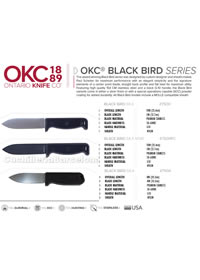 OKC BLACK BIRD SURVIVAL KNIVES Ontario