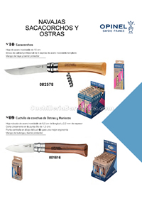 CORKSCREW AND OYSTER POCKETKNIVES Opinel