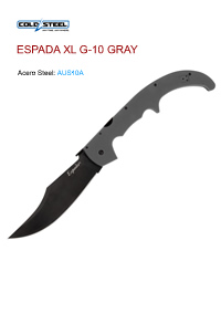 NAVAJA ESPADA XL G-10 GRAY ColdSteel