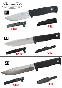 CUCHILLOS FALLKNIVEN A1 F1 S1 Fallkniven