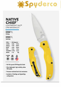 NAVAJAS NATIVE CHIEF MAGNACUT Spyderco